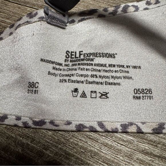 Self Expressions by Maidenform Animal Print Bra Size 38C - Picture 5 of 5